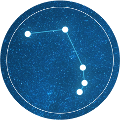 Artistic rendering of the Aries constellation